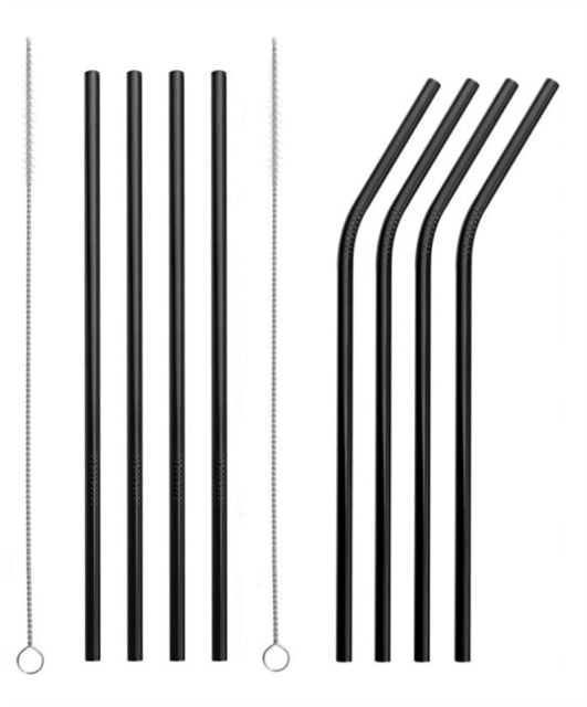 4 Pack Stainless Steel Metal Straw