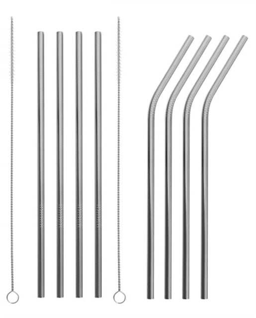 4 Pack Stainless Steel Metal Straw